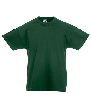 T-SHIRT ORIGINAL BAMBINO - FRUIT OF THE LOOM verde bottiglia T-SHIRT ORIGINAL BAMBINO - FRUIT OF THE LOOM verde bottiglia